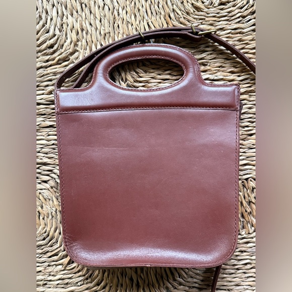 Madewell Rich Cognac Brown Leather Toggle Crossbody Bag - Picture 4 of 9